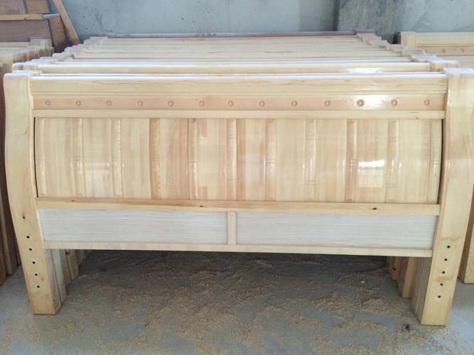 厂家直销 兄弟家具专业定制实木床 实木板 实木双人床可加工.